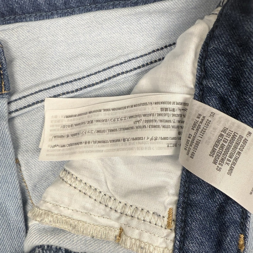 Hollister Jeans Womens 5R 27x27 Blue Ultra High Rise Vintage Straight Patchwork - Picture 7 of 7
